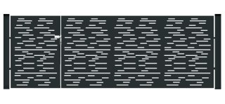 BramoFurtka typ MODERN ELONGAL - 1,50+2,50 x 1,75 m - malowana proszkowo